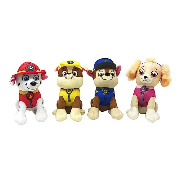 Set of 4 Paw Patrol Plush Stuffed Characters - Picture 1 of 5
